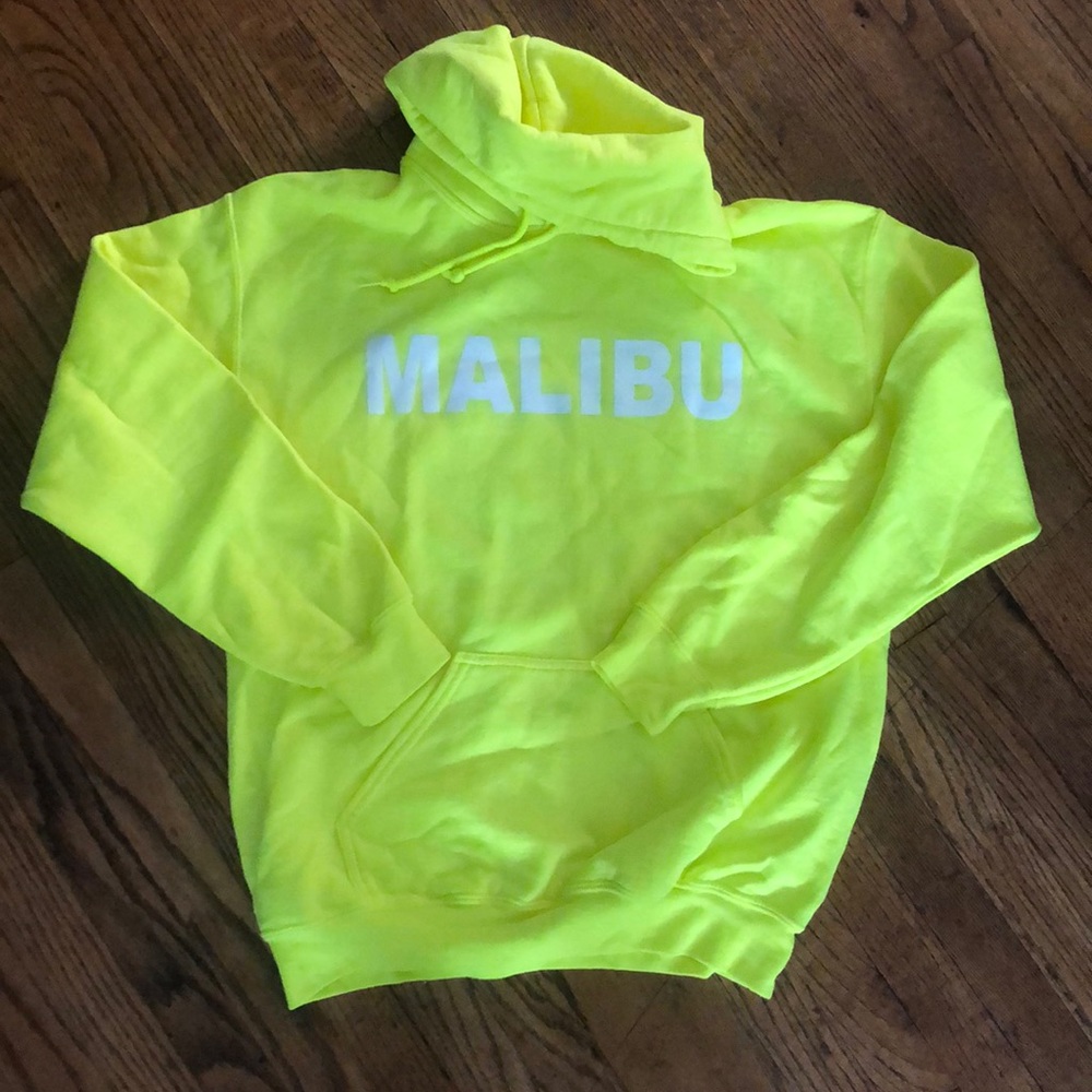 JET John Eshaya Neon Yellow Malibu Hoodie Sz. M/L